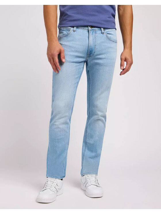 Lee Lee Jeansy DAREN ZIP FLY Niebieski Straight Fit