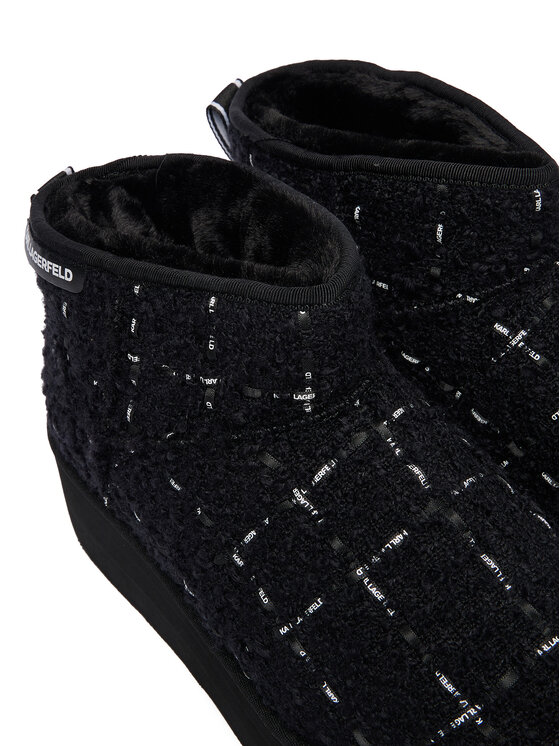 KARL LAGERFELD KARL LAGERFELD Śniegowce Thermo KL48523A Czarny