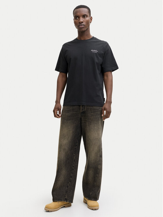 Jack & Jones Jack & Jones T-Shirt Earchive 12287990 Czarny Regular Fit