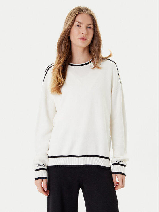 Liu Jo Liu Jo Pullover TF5230 MS59L Écru Regular Fit