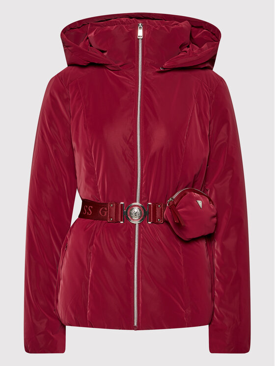 Guess Guess Μπουφάν χειμωνιάτικο Bella W1BL13 WE4D2 Μπορντό Slim Fit