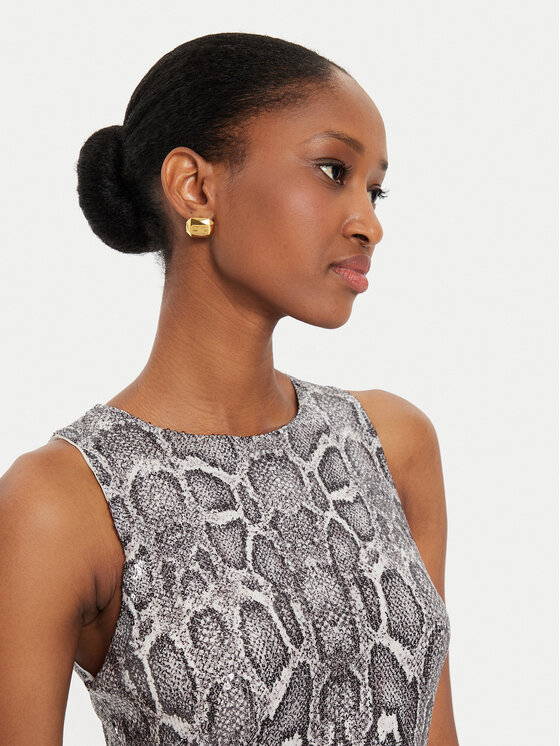Rinascimento Rinascimento Rochie cocktail CFC0120287003 Gri Regular Fit