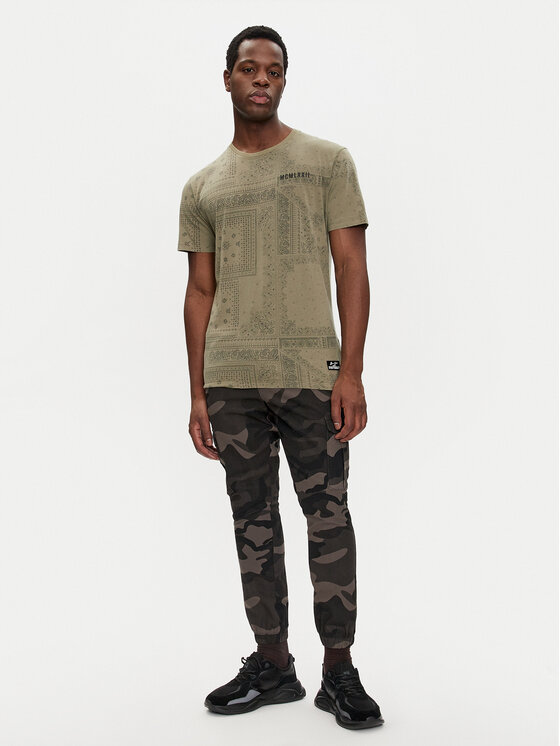 Brave Soul Brave Soul Tricou MTS-568MASCADA Kaki Regular Fit