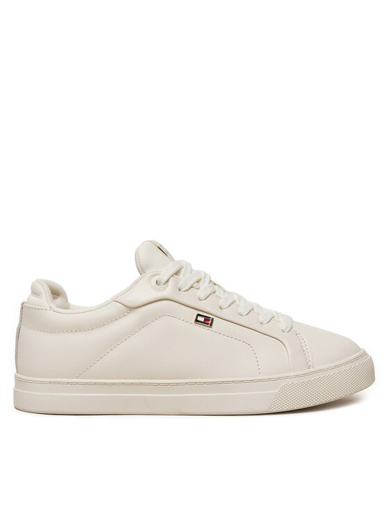 Tommy Hilfiger Tommy Hilfiger Tenisice Icon Court Sneaker Flag FW0FW08327 Écru