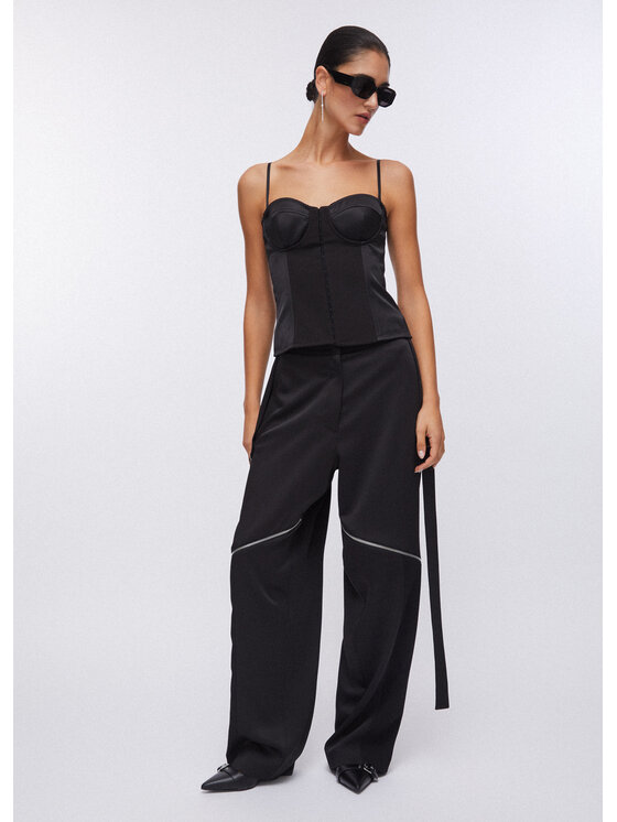 Liu Jo Liu Jo Pantalone da abito PA6014TS11422222 Nero Regular Fit