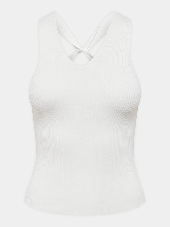 JDY JDY Топ Sabrina 15258897 Білий Slim Fit