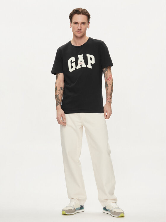 Gap Gap T-Shirt 471777-07 Černá Regular Fit