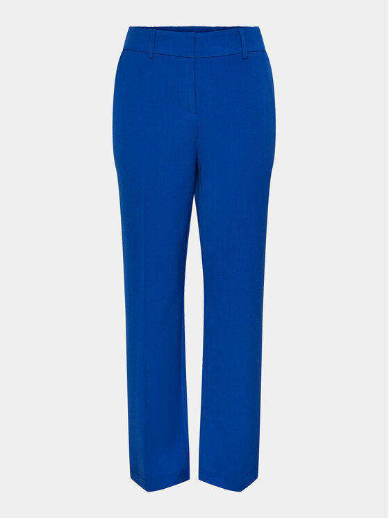 YAS YAS Bavlnené nohavice Likka 26030744 Modrá Regular Fit