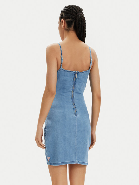 Guess Guess Vestito di jeans Ron W4GK96 D5CJ1 Blu Slim Fit