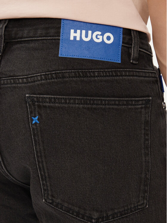 HUGO Hugo Farmer Ash 50511514 Fekete Slim Fit