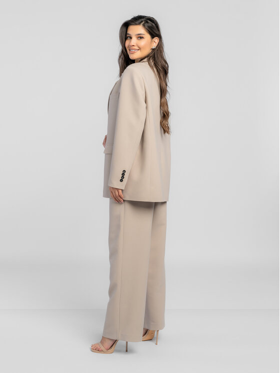 Salme Salme Oblek Adela Béžová Regular Fit