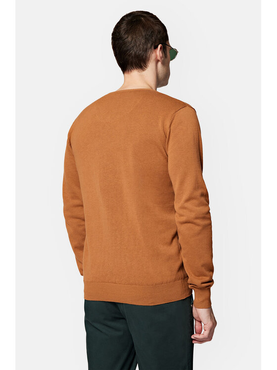 Lancerto Lancerto Sweter Anthony SW073223000052 Brązowy Regular Fit