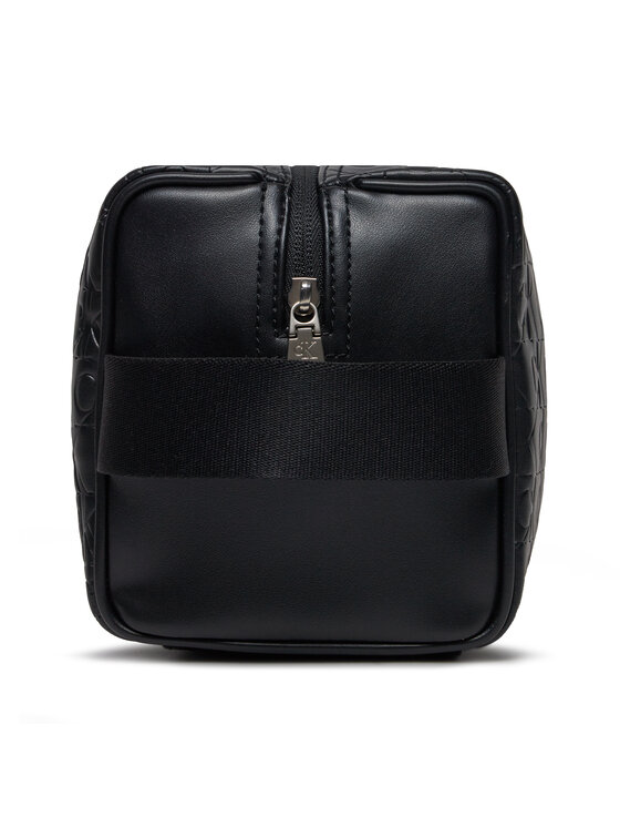 Calvin Klein Calvin Klein Kosmetický kufřík Logo Print Washbag K50K511439 Černá