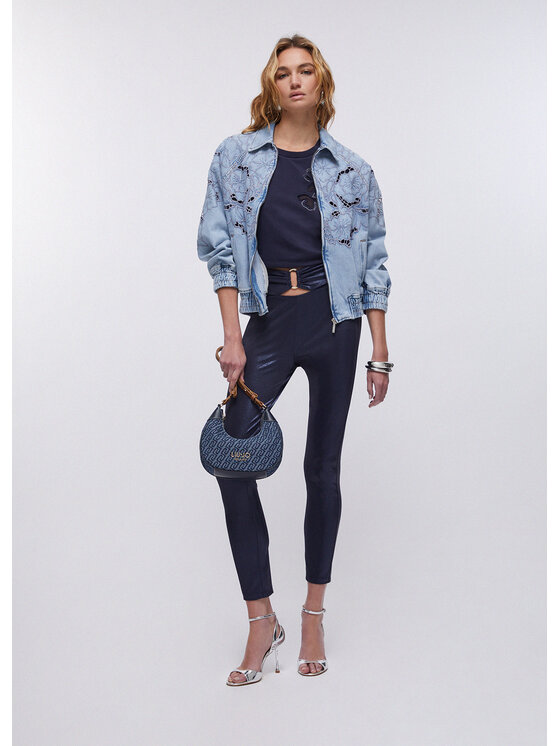 Liu Jo Liu Jo Pantaloni di tessuto TA6229J383193924 Celeste Slim Fit