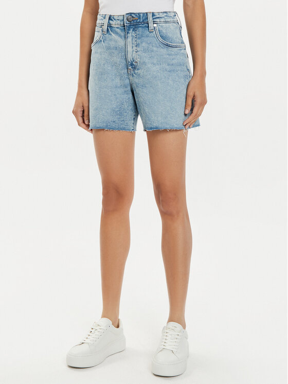 Wrangler Wrangler Pantaloni scurți de blugi Hot Wheels 112357950 Albastru Relaxed Fit