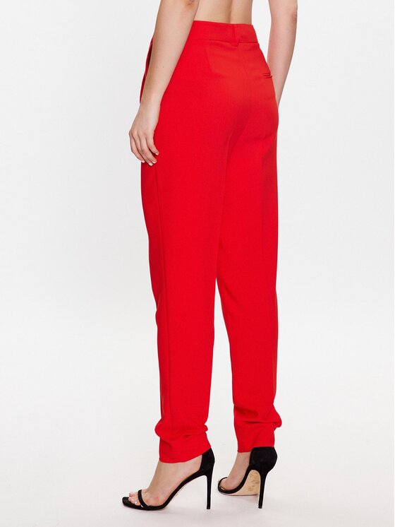 Bruuns Bazaar Bruuns Bazaar Spodnie materiałowe Cindysus BBW2595 Czerwony Slim Fit