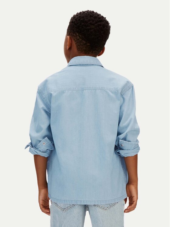 Calvin Klein Calvin Klein camicia di jeans LVCKSJB30B Blu Regular Fit