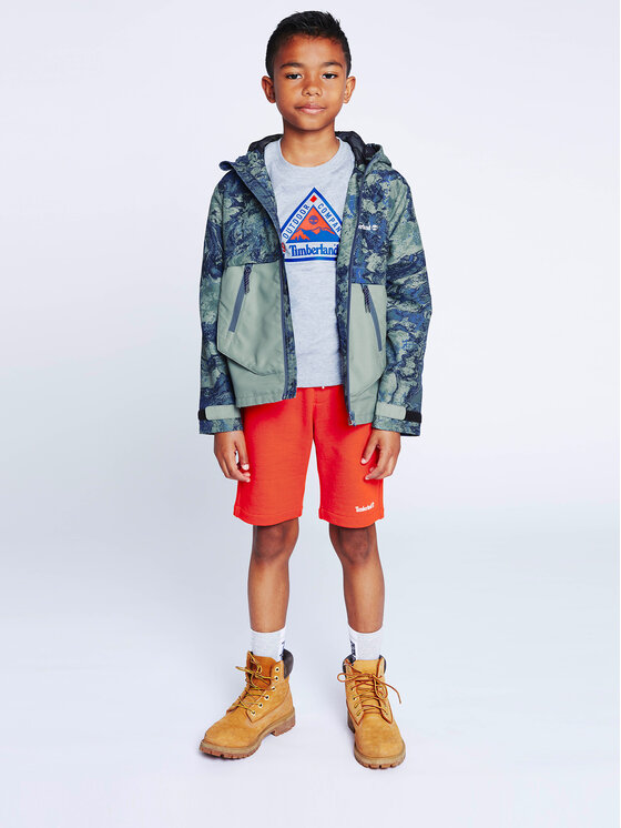 Timberland Pantaloni scurți sport T24C13 D Portocaliu Regular Fit