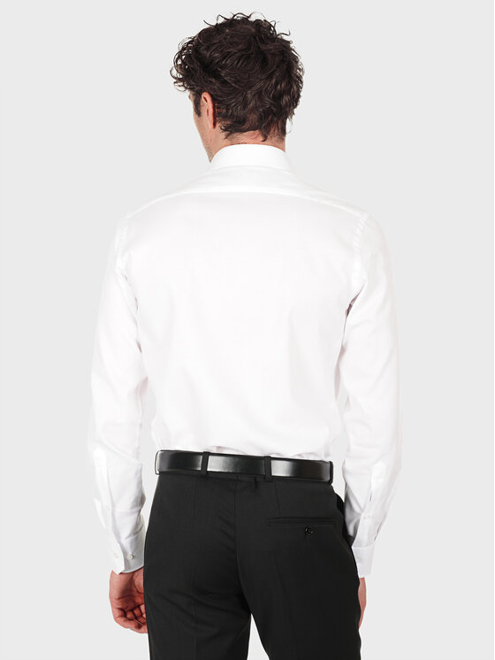 Evenemen Evenemen Koszula w strukturę OSLO Biały Slim Fit