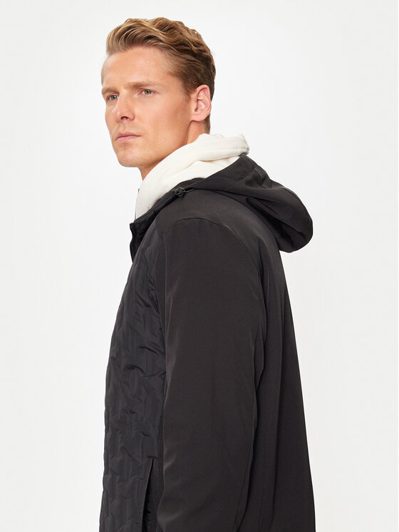Brave Soul Brave Soul Преходно яке MJK-ROBBINS Черен Regular Fit