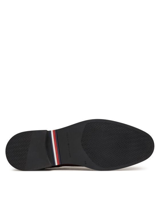 Tommy Hilfiger Tommy Hilfiger Polobotky Corporate Dressy Suede Shoe FM0FM05969 Tmavě hnědá