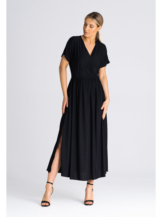 FIGL FIGLFIGL Vestito SUKIENKA M935 Nero Regular Fit