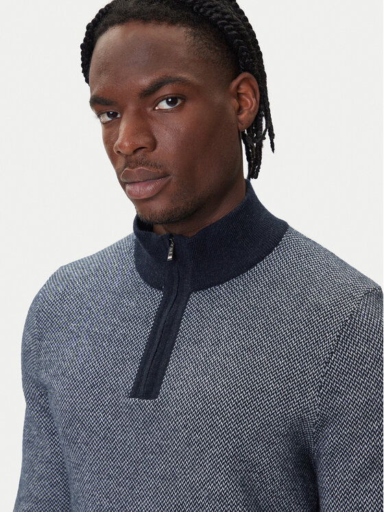 BOSS BOSS Sweter H-Hettore 50549976 Granatowy Regular Fit