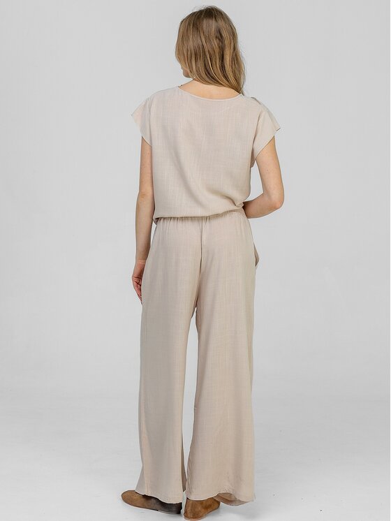 Perso Perso Sada halenka a kalhoty SET266168F Béžová Regular Fit
