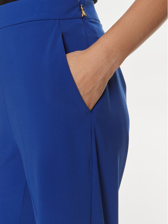 Patrizia Pepe Patrizia Pepe Hlače iz tkanine 2P1603/A049-CA01 Modra Regular Fit