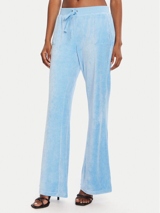 Juicy Couture Juicy Couture Donji dio trenerke Caisa JCSEBJ008 Plava Slim Fit
