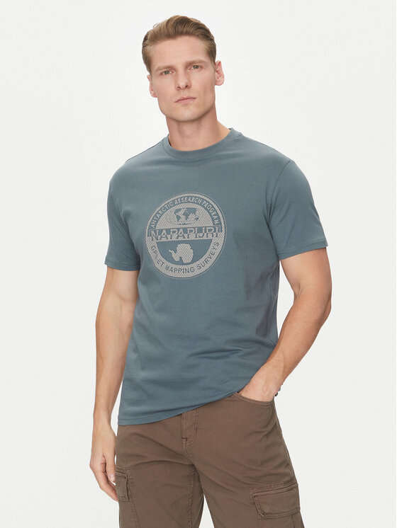Napapijri Napapijri T-krekls S-Bollo NP0A4I3C Zils Regular Fit