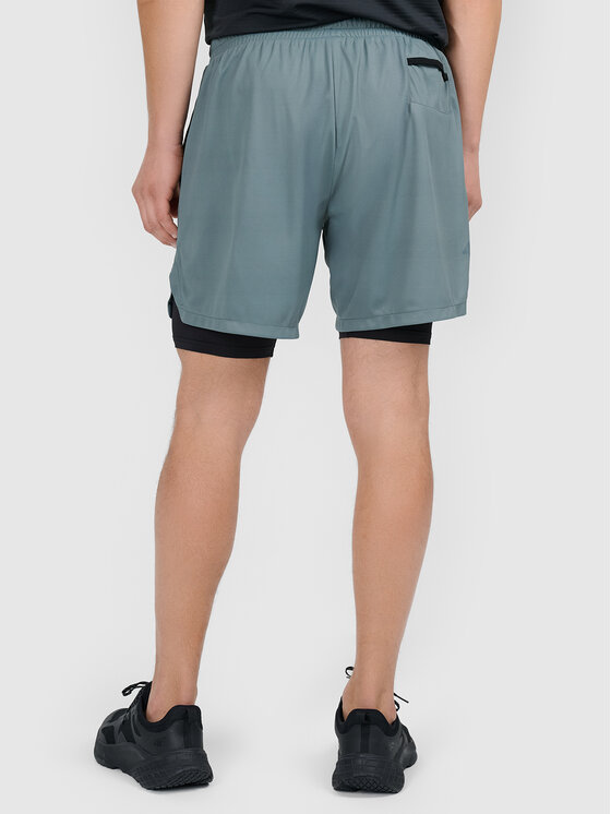 4F 4F Szorty sportowe 4FWAW26TFSHM1738-42S Zielony jasny Active Fit