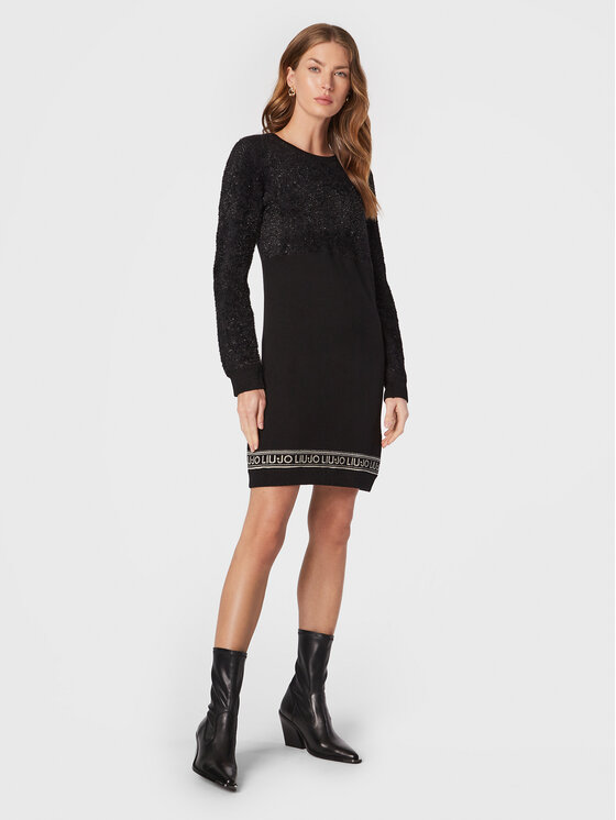 Liu Jo Robe abito Donna Liujo tf2099ma55l 22222 Nero Taglie abbigliamento M Noir Regular Fit Modivo