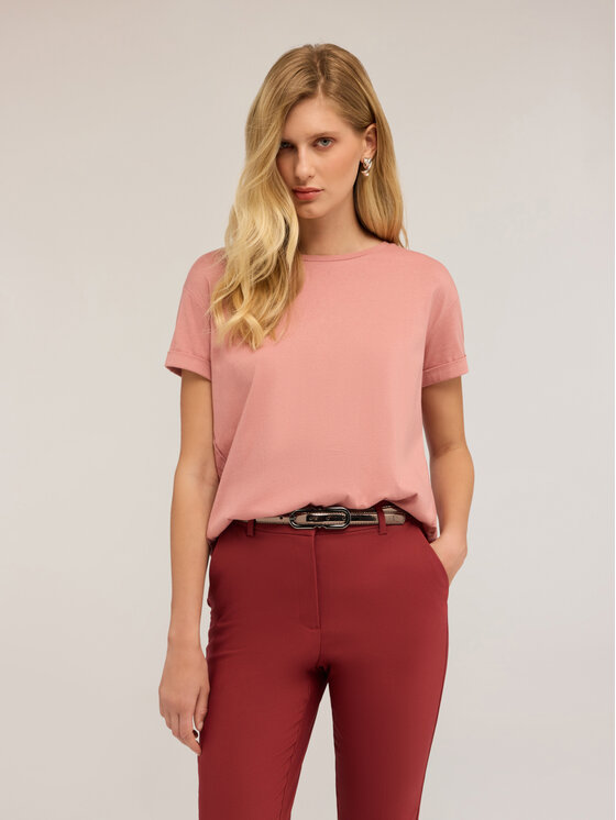 Motivi Motivi T-shirt G380W003432N006 Rosa A-Line Fit