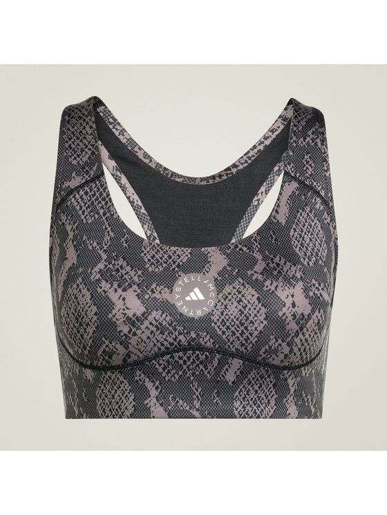 adidas by Stella McCartney adidas by Stella McCartney Biustonosz sportowy By Stella McCartney Power Impact Training Bra Medium Support Brązowy