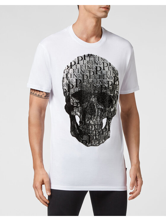 PHILIPP PLEIN PHILIPP PLEIN T-Shirt 2591 Bílá Regular Fit