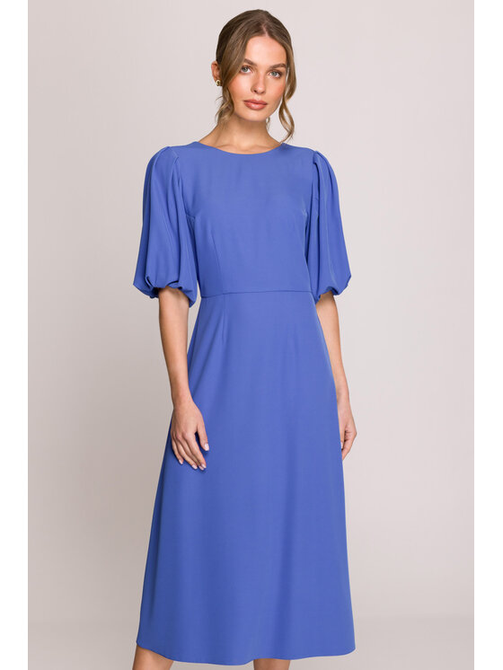 Stylove Stylove Večerní šaty S399 Modrá Premium Fit