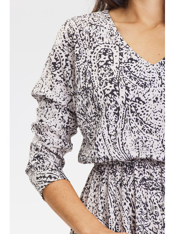 Awama Awama Sukienka letnia A666 Czarny Basic Fit