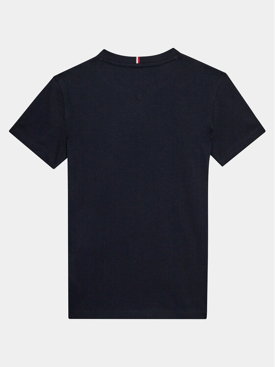 Tommy Hilfiger Tommy Hilfiger T-krekls Hilfiger Script Tee S/S KB0KB08679 Zils Regular Fit