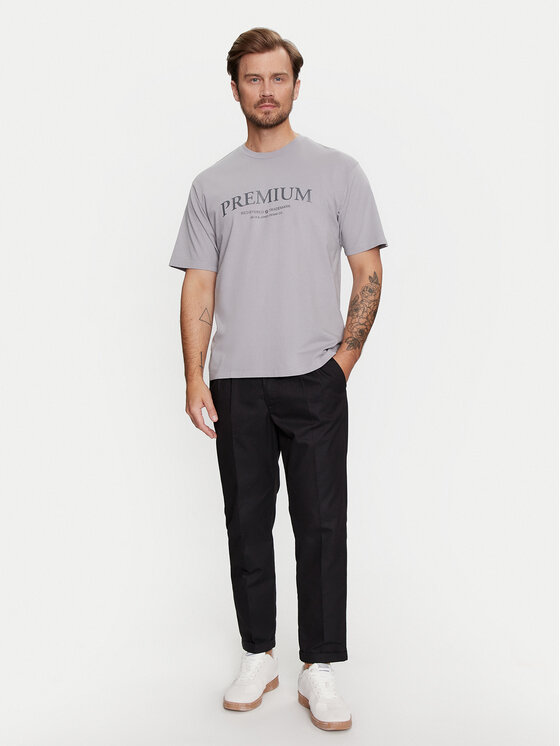 Jack & Jones Jack & Jones T-Shirt Jprbluwinston 12255611 Szary Regular Fit