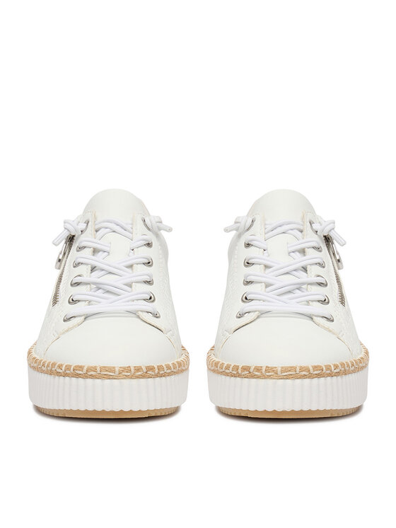 Rieker Rieker Sneakers aus Stoff M2940-80 Weiß