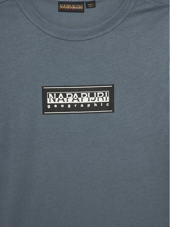 Napapijri Napapijri T-Shirt Chamois NP0A4ILE S Niebieski Regular Fit