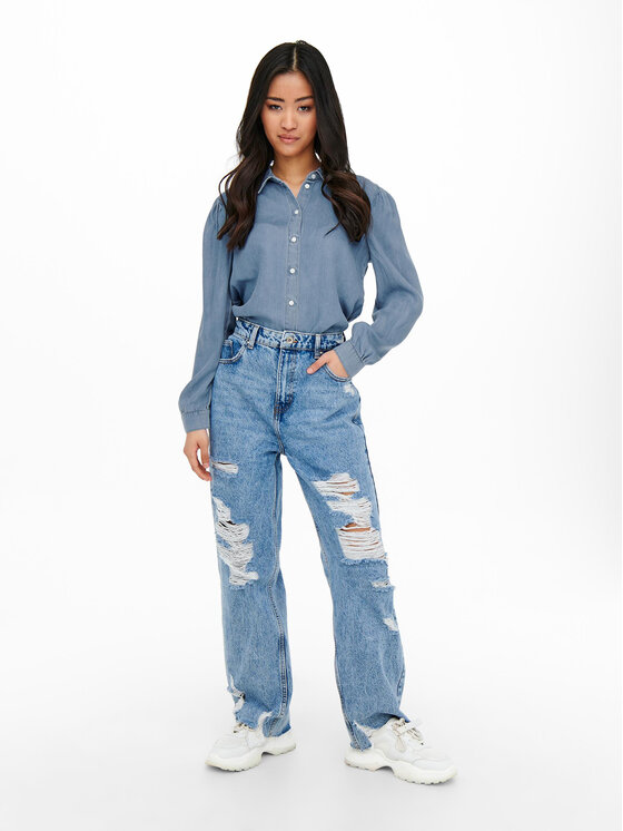 ONLY ONLY Koszula 15218685 Niebieski Regular Fit