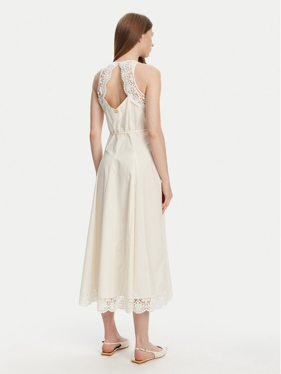 TWINSET TWINSET Rochie cocktail 251TT2090 Écru Regular Fit