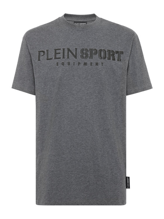 Plein Sport Plein Sport T-Shirt 1093 Szary Regular Fit
