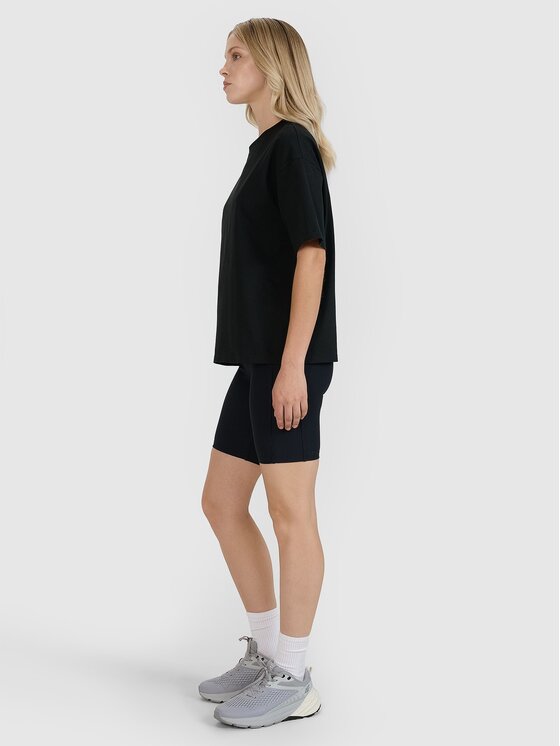 4F 4F T-Shirt 4FRSS25TTSHF2692-20S Μαύρο Oversize
