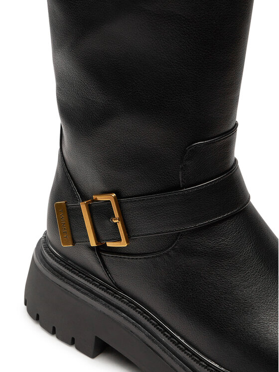 TWINSET TWINSET Botki 242TCP042 Czarny