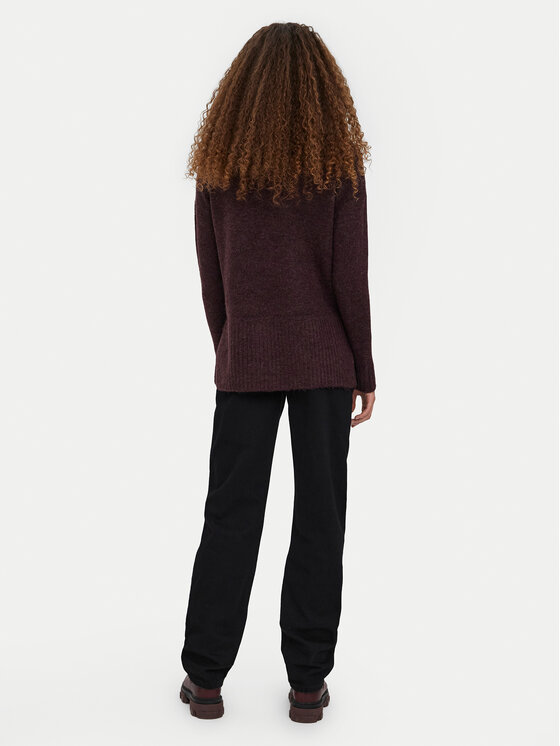 Vero Moda Vero Moda Sweter 10269229 Fioletowy Loose Fit