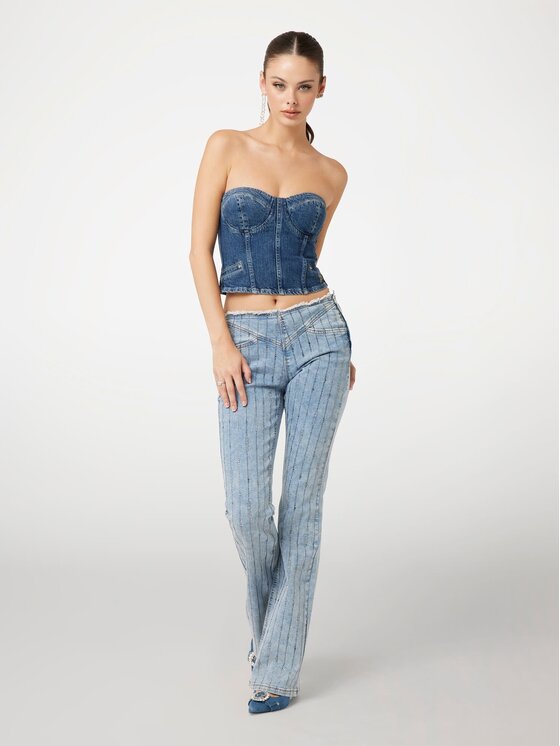 Guess Guess Jeansy 166847 Niebieski Flared Fit