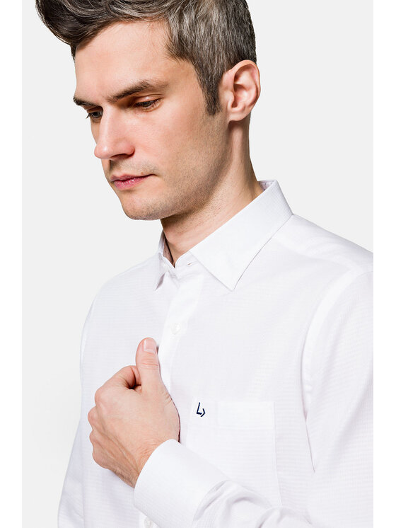 Lancerto Lancerto Koszula Ciara KO073222000020 Biały Slim Fit